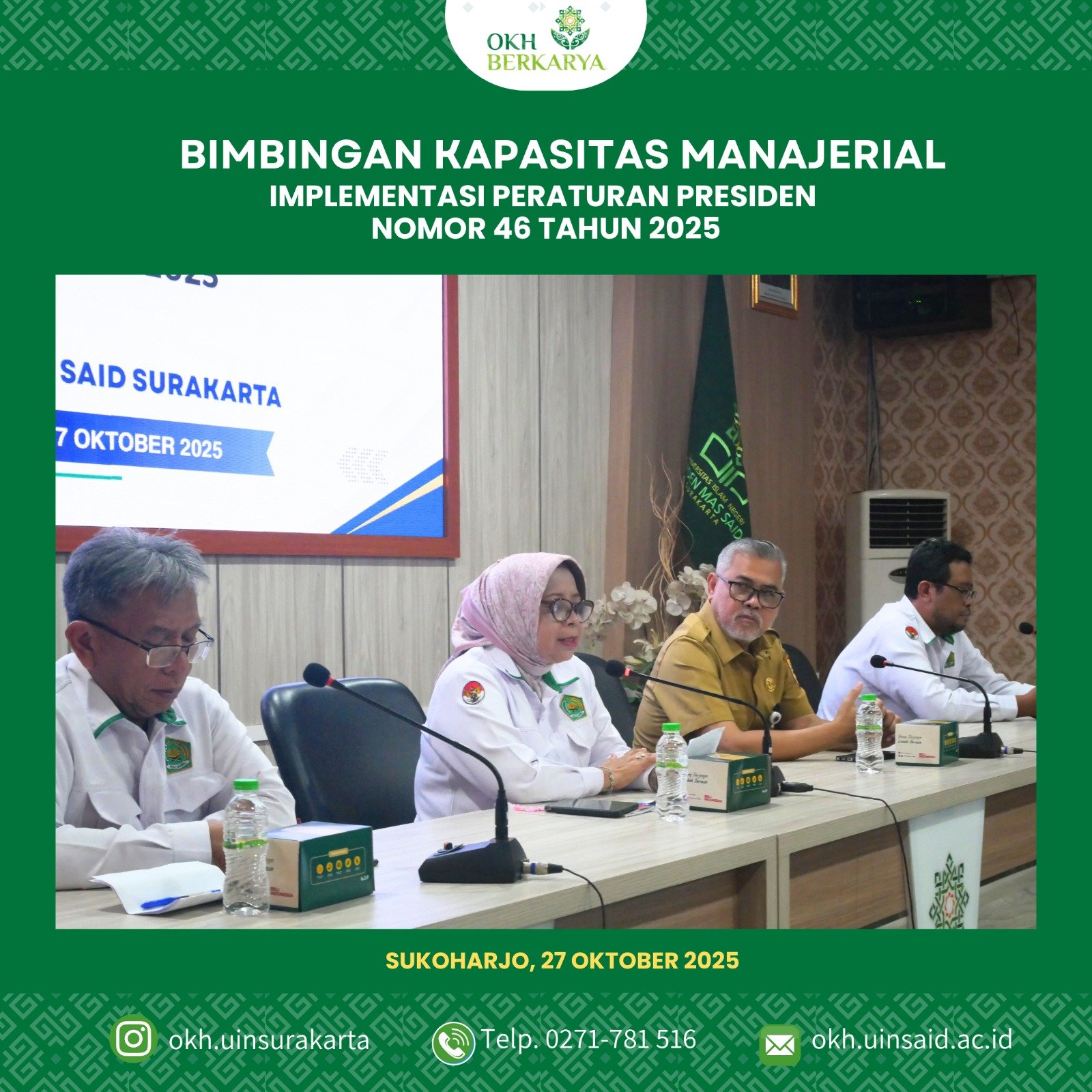 Bimbingan Kapasitas Manajerial Bidang Pengadaan Barang/Jasa