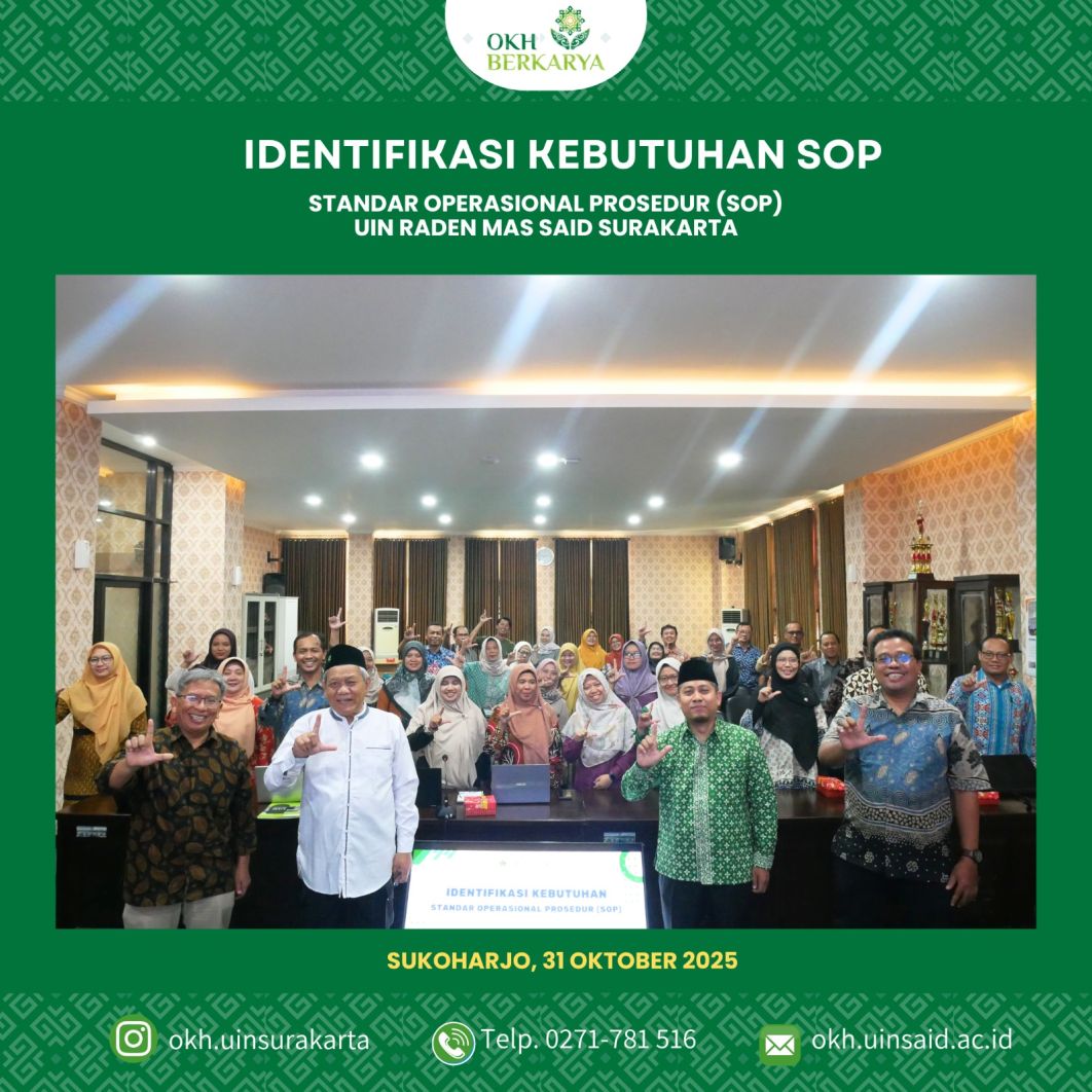 UIN Raden Mas Said Lakukan Identifikasi Kebutuhan SOP untuk Penguatan Tata Kelola Layanan